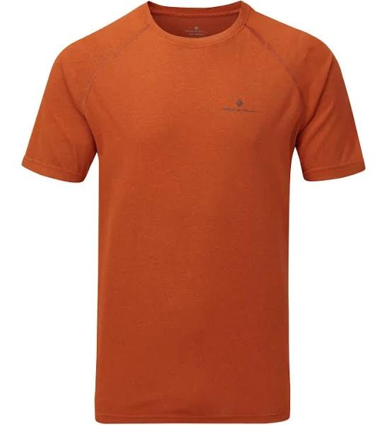 Ronhill - Mens Core Short Sleeve Tee - Brick/Charcoal