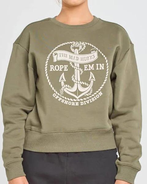 Rope Anchor Womens Crew XL / Olive