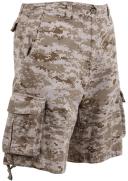 Rothco 2520 Vintage Camo Infantry Utility Shorts - Desert Digital Camo, M