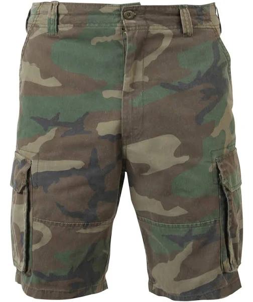 Rothco - Vintage Paratrooper Woodland Camo Cargo Shorts