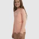 Roxy Beach Classics Long Sleeve Rash Vest in Pink 8
