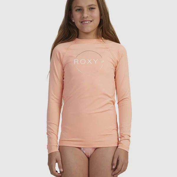Roxy Beach Classics Long Sleeve Rash Vest in Pink 8