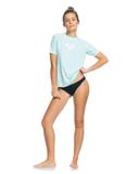 Roxy Beach Classics Short Sleeve Rash Vest Aqua Aqua XXL