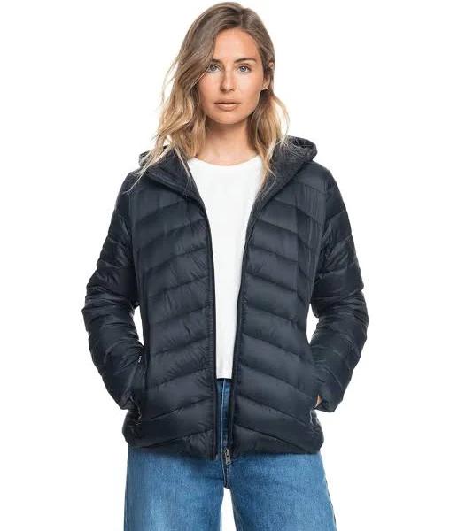 Roxy Coast Road Hooded Jacket - Anthracite