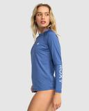 Roxy Essentials Long Sleeve UPF 50 Surf T-Shirt in Marlin Blue XXL