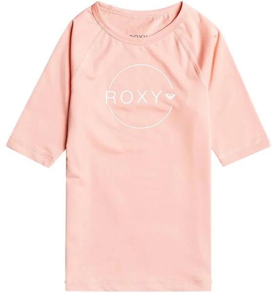 Roxy Girls Beach Classics 3/4 Sleeve Suntop - Peach- Swimwear Galore