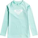 Roxy Girls' Whole Hearted Long Sleeve Rashguard Shirt - Beach Glass - Swimoutlet.com