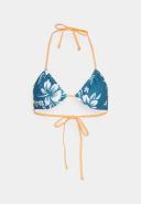 Roxy Life Reef Bloom Bikini Top in Moroccan Blue XL