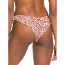 Roxy Rib Love The Sunseeker Bikini Pant Womens in Rustic Brown Animalia Dots