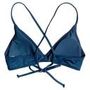Roxy Side Beach Classics Athletic Triangle Bikini Top Blue XL Woman