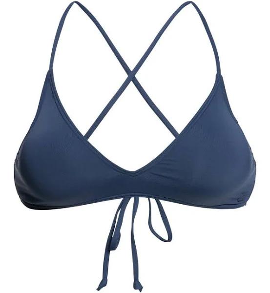 Roxy Side Beach Classics Athletic Triangle Bikini Top Blue XL Woman