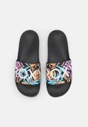 Roxy Slippy II Sliders - Black Multi