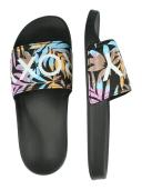 Roxy Slippy II Sliders - Black Multi