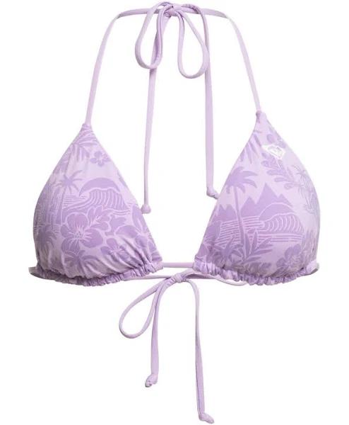 Roxy Surf.Kind.Kate. Triangle Bikini Top in Purple S