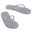 Roxy Viva IV Flip Flops - Metallic Silver