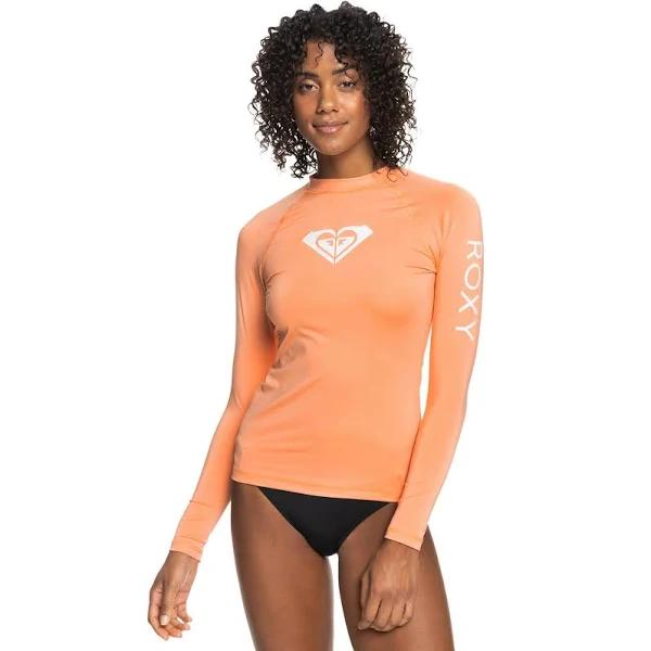 Roxy Whole Hearted Long Sleeve Rashguard Orange XS