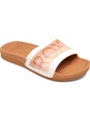 Roxy Women's Slippery LX Slides - Tan - Swimoutlet.com