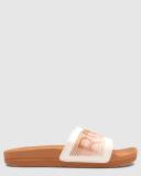 Roxy Women's Slippery LX Slides - Tan - Swimoutlet.com