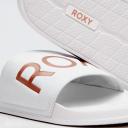 Roxy Women's Slippy Slides Sandals in White | Size 06