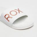 Roxy Women's Slippy Slides Sandals in White | Size 06