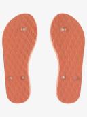 Roxy Women's Viva Jelly Flip Flop - Hot Coral - Swimoutlet.com