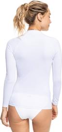 Roxy Women's Whole Hearted Long Sleeve UPF 50 Rashguard Bright White L