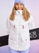 Roxy Womens Chloe Kim Snowboard Jacket White