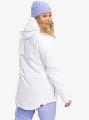 Roxy Womens Chloe Kim Snowboard Jacket White