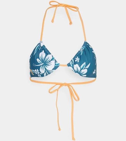 Roxy | Womens Roxy Life Reef Bloom Bikini Top - Blue - Size XXL at Official Roxy Store