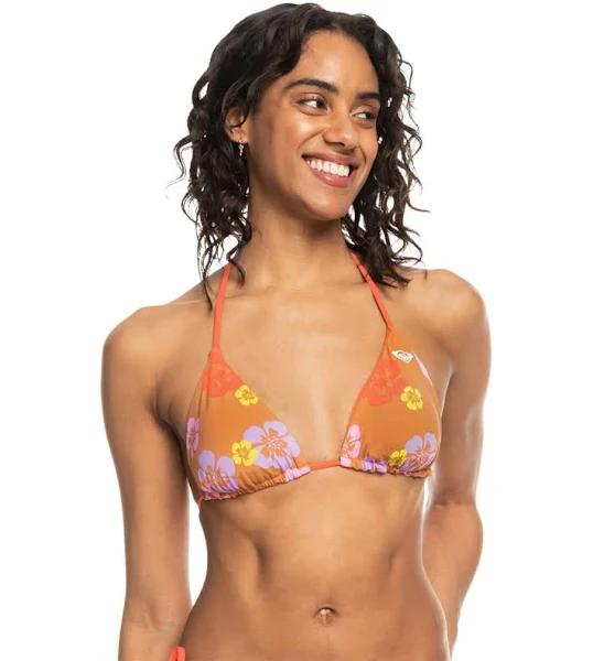 Roxy x Kate Bosworth Reversible Triangle Bikini Top Sunburn Positivity