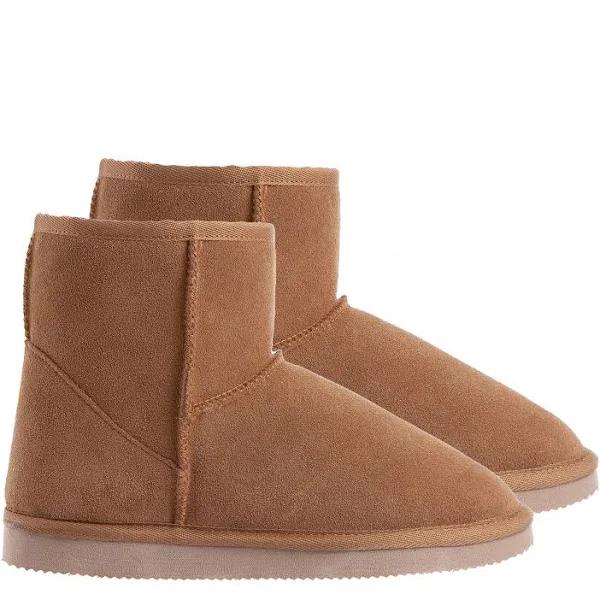 Royal Comfort UGG Slipper Boots Mens Leather Upper Wool Lining Breathable