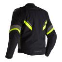 RST Sabre Airbag Motorcycle Textile Jacket, black-grey-yellow, Size M