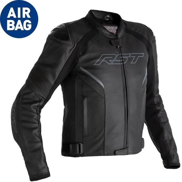 RST Sabre CE Airbag Leather Jacket - Black