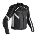RST Sabre CE Airbag Leather Jacket - Black/White