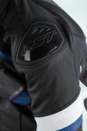 RST Sabre CE Leather Jacket - Black/Blue