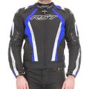 RST Sabre CE Leather Jacket - Black/Blue