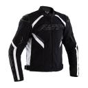 RST Sabre CE Leather Jacket - Black/White