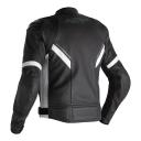 RST Sabre CE Leather Jacket - Black/White