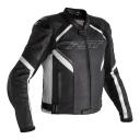 RST Sabre CE Leather Jacket - Black/White