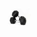 Rubber Hex Dumbbells - (1kg - 40kg) Sold in Singles 40kg x 1 by Fitness Hero