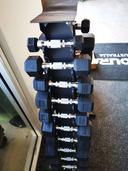 Rubber Hex Dumbbells 50kg Pairs