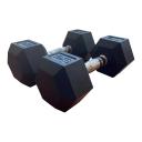 Rubber Hex Dumbbells 50kg Pairs