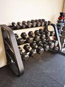 Rubber Hex Dumbbells 50kg Pairs