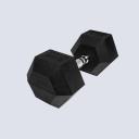 Rubber Hex Dumbbells 70kg Pair - Loaded Lifting