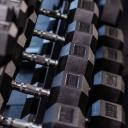 Rubber Hex Dumbbells 70kg Pair - Loaded Lifting