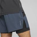Run 2-in-1 Men's 5" Running Shorts in Dark Night/Black, Size 2XL, Polyester by Puma
