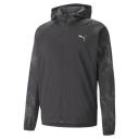 Run Men's Favourite Printed Woven Jacket in Black/Aop, Size XL, Polyester by Puma