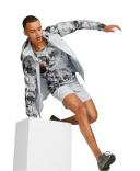 Run Men's Favourite Printed Woven Jacket in Black/Aop, Size XL, Polyester by Puma