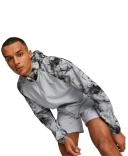 Run Men's Favourite Printed Woven Jacket in Black/Aop, Size XL, Polyester by Puma