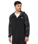 Run Men's Favourite Printed Woven Jacket in Black/Aop, Size XL, Polyester by Puma